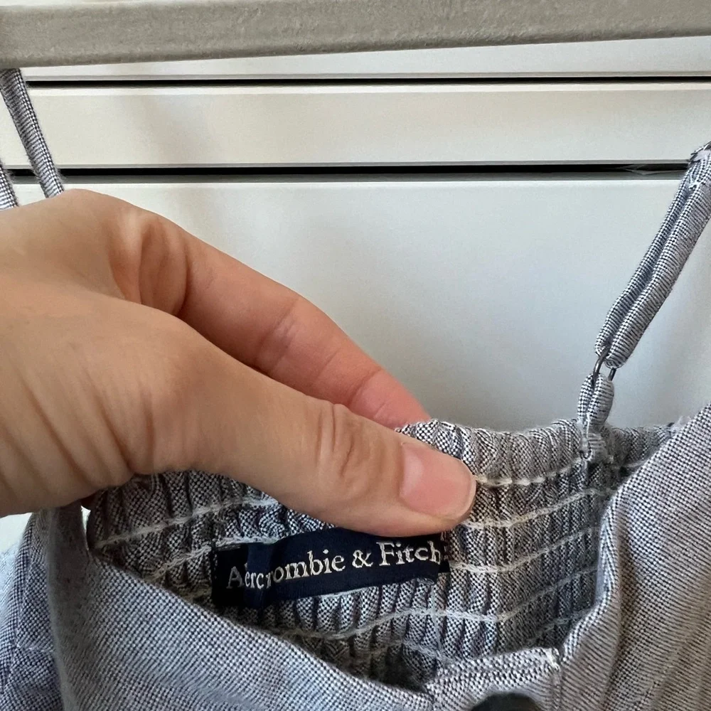 Abercrombie Gray Chambray Button-Down Dress - Picture 8 of 10